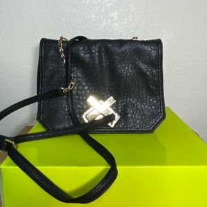 Black and Gold Crossbody Bag